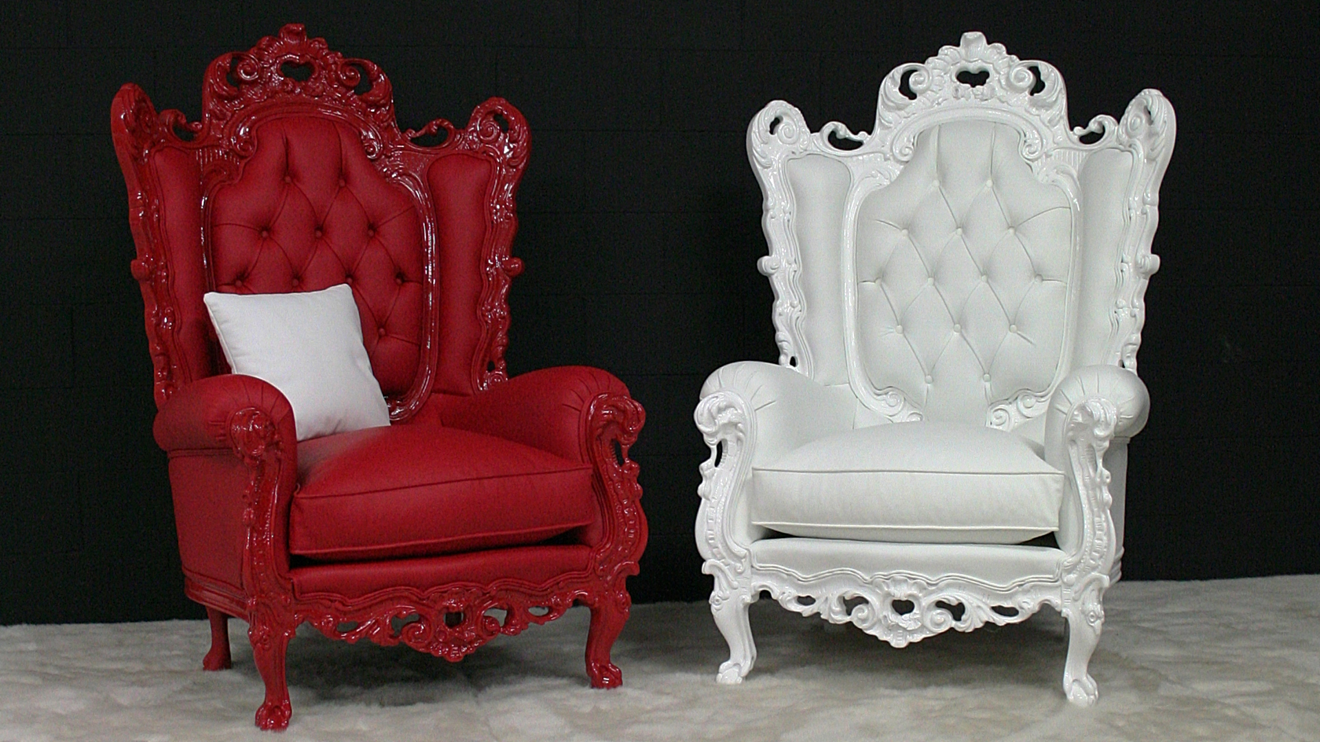 custom gothic throne chair