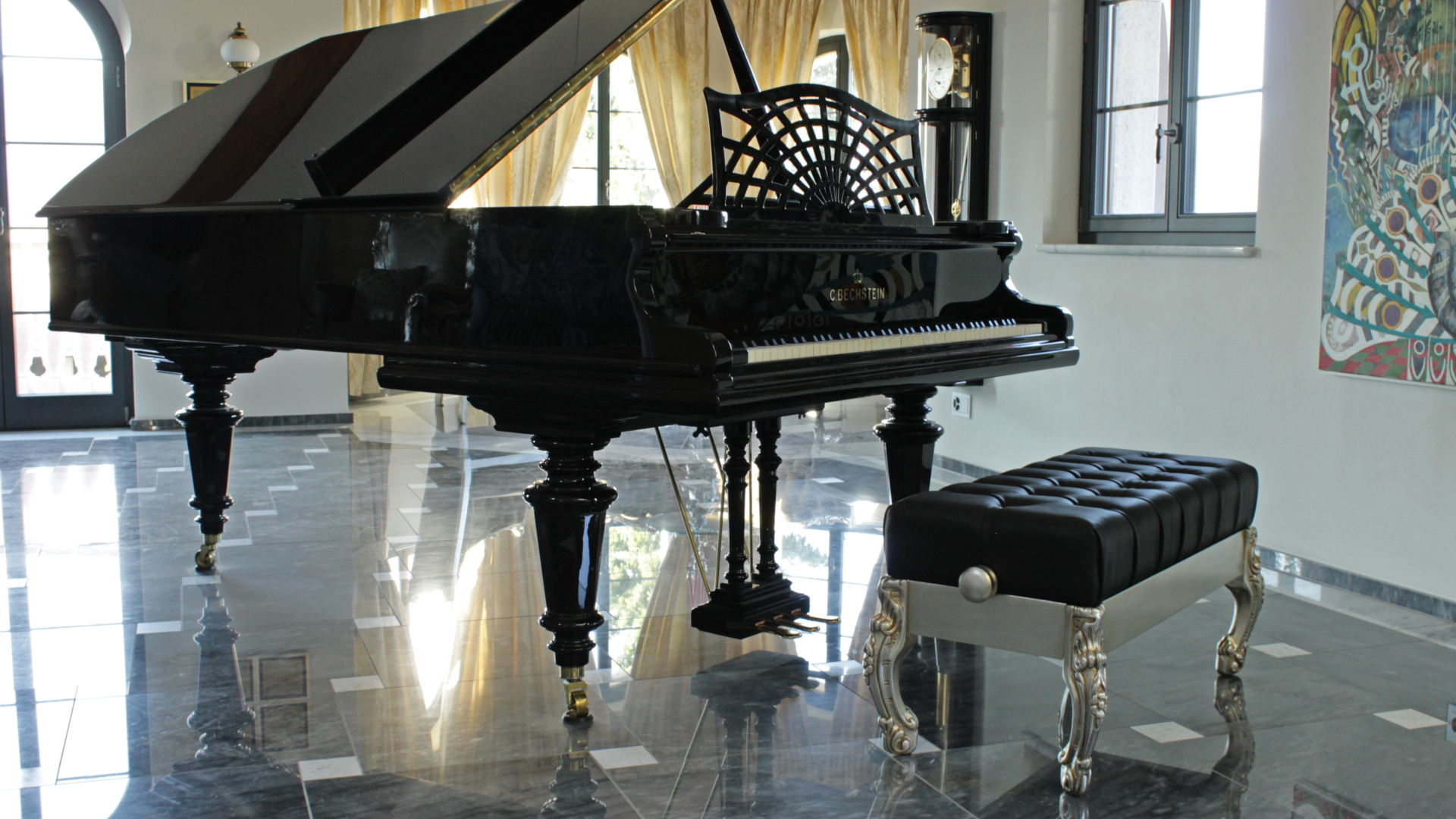 grand piano chair